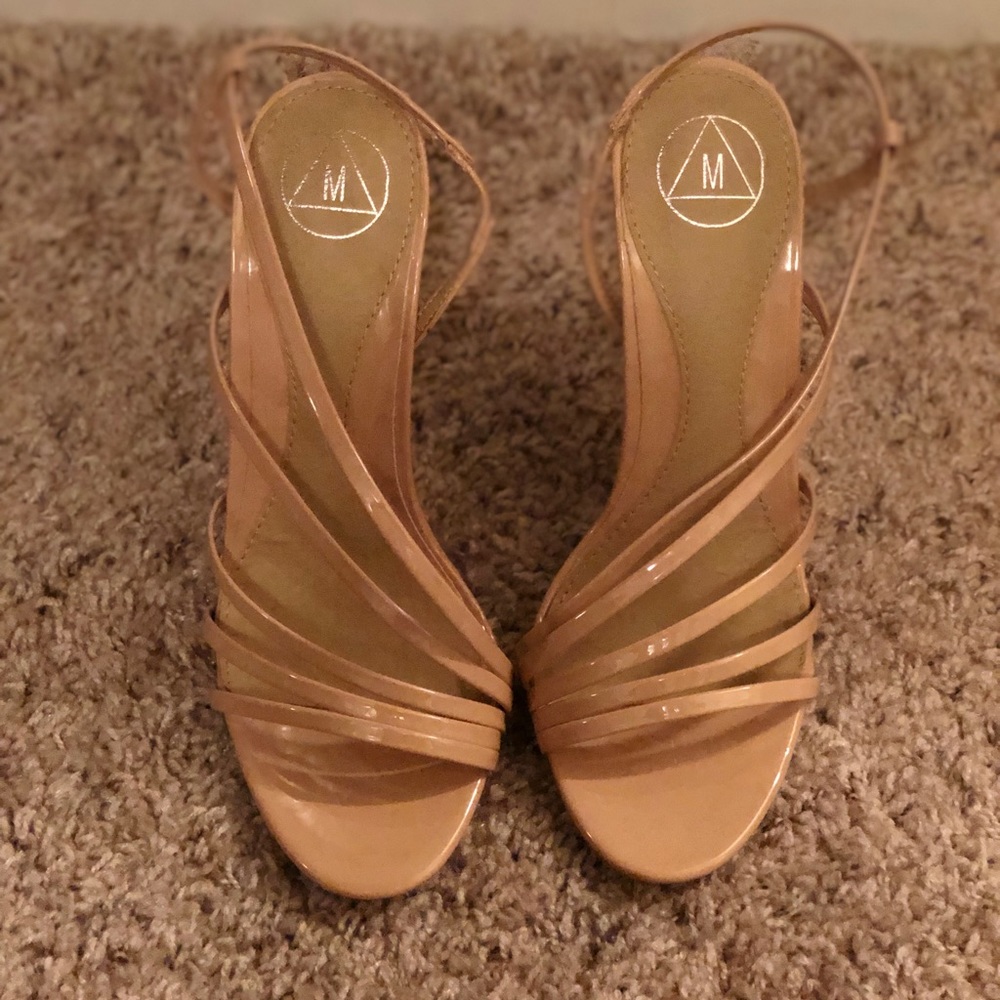 Missguided strappy nude heels